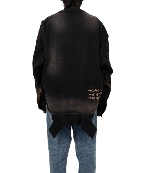 Maison MIHARA YASUHIRO(メゾンミハラヤスヒロ)の「Reverse-Back Denim Jacket(ブルゾン・メンズ・ブラック・44/46)」の9枚目の写真