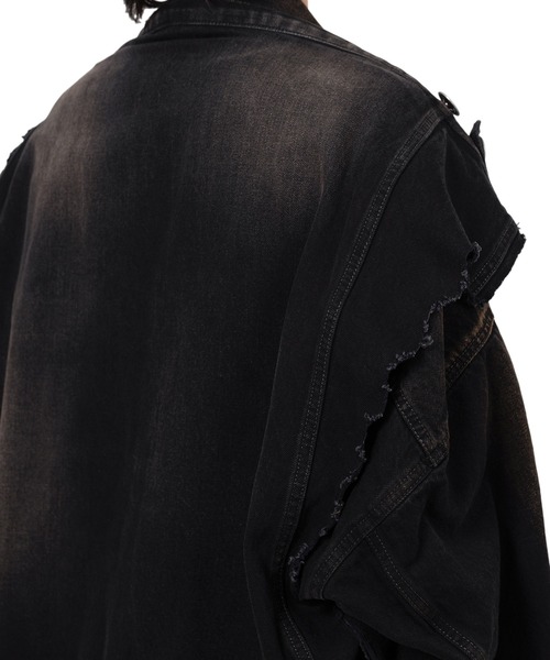 Maison MIHARA YASUHIRO(メゾンミハラヤスヒロ)の「Reverse-Back Denim Jacket(ブルゾン・メンズ・ブラック・44/46)」の12枚目の写真