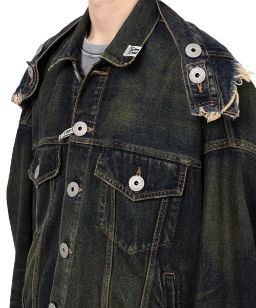 Maison MIHARA YASUHIRO(メゾンミハラヤスヒロ)の「Reverse-Back Denim Jacket(ブルゾン・メンズ・ブラック・44/46)」の13枚目の写真