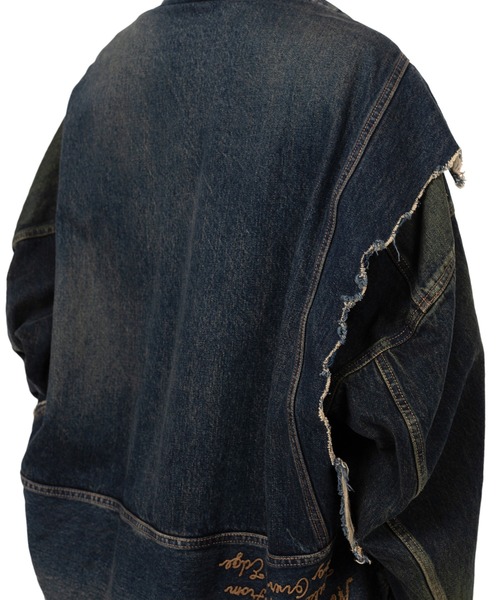 Maison MIHARA YASUHIRO(メゾンミハラヤスヒロ)の「Reverse-Back Denim Jacket(ブルゾン・メンズ・ブラック・44/46)」の8枚目の写真
