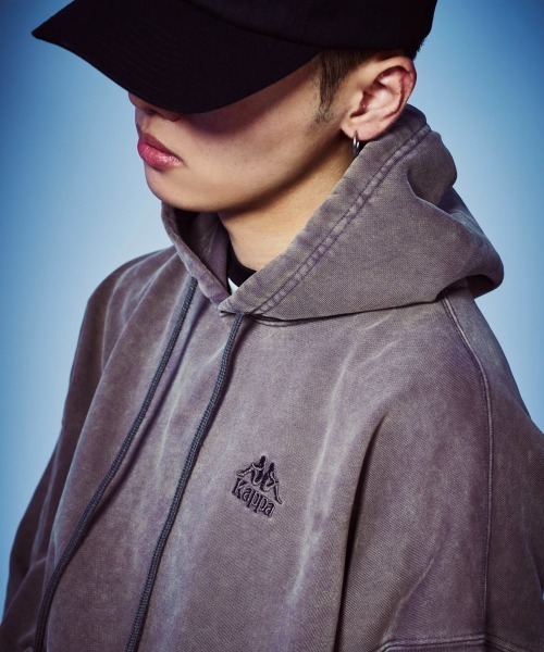 Kappa(カッパ)の「裏毛パーカー(パーカー・メンズ・チャコールグレー/ブルー・X-LARGE/LARGE/MEDIUM)」の13枚目の写真