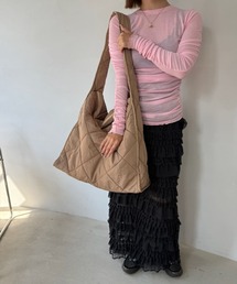 SANSeLF | 【SANSeLF】 ふくらみキルティング巾着ショルダー ストリングコードデザイン 2WAYユース saa25s009(ショルダーバッグ)