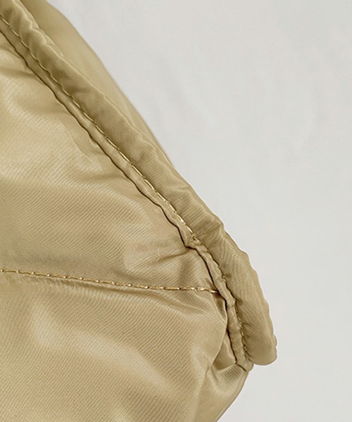 SANSeLF（サンセルフ）の「【SANSeLF】 ふくらみキルティング巾着ショルダー ストリングコードデザイン 2WAYユース saa25s009（ショルダーバッグ・レディース・カーキ/ブラック/ホワイト/ピンク/グリーン/ベージュ・FREE）」の15枚目の写真