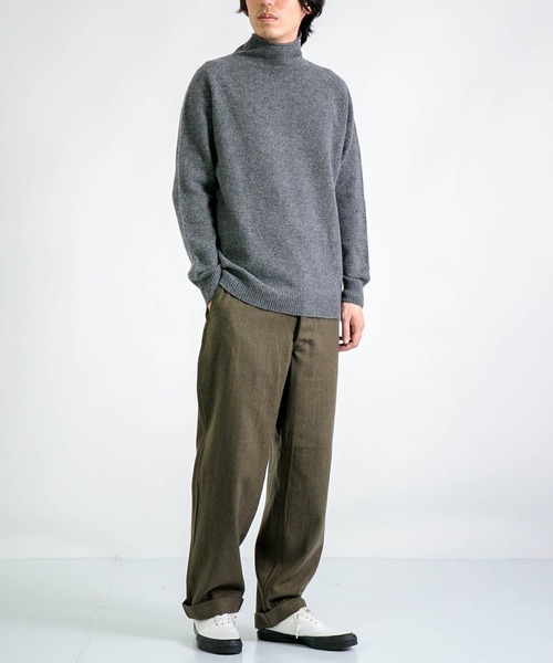 [RINEN] 2/15ウール天竺編み タートルネックセーター