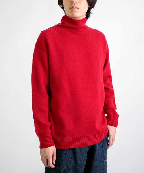RINEN] 2/15ウール天竺編み タートルネックセーター | Domingo