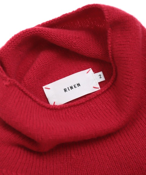 [RINEN] 2/15ウール天竺編み タートルネックセーター
