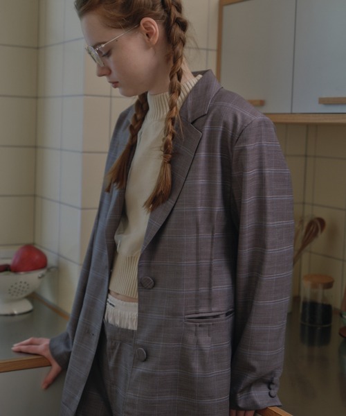 近年♡美品✨マスタバニー ニットテーラードジャケット 総柄 ロゴボタン 5/L ジャガードニットSMILE PARADICE クルーネック | ジムマスター（gym