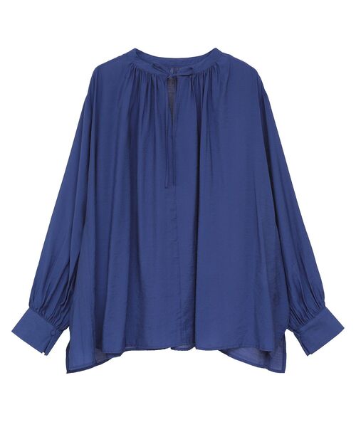 アーツアンドサイエンス / スキッパー ギャザーブラウス リボン 濃紺 アーツアンドサイエンス / スキッパー ギャザーブラウス リボン
