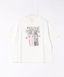tシャツ (BD)「BARNDOOR」アニマル 刺繍 Tシャツ レディース POWER TO THE PEOPLE tシャツ 「POWER PEOPLE」アニマル刺繍T