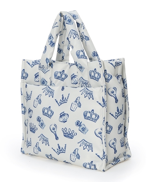 Petit Honfleur（プチオンフルール）の「ロゴプリント２WAYバッグ（トートバッグ・レディース・ブルー/グレー・フリー）」の13枚目の写真