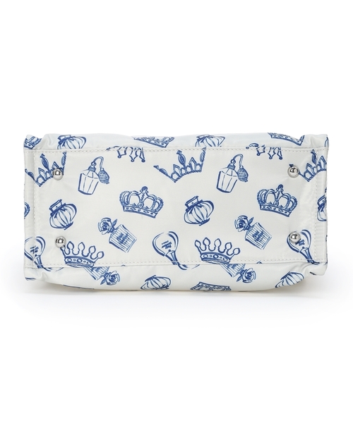 Petit Honfleur（プチオンフルール）の「ロゴプリント２WAYバッグ（トートバッグ・レディース・ブルー/グレー・フリー）」の14枚目の写真