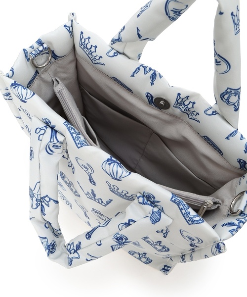 Petit Honfleur（プチオンフルール）の「ロゴプリント２WAYバッグ（トートバッグ・レディース・ブルー/グレー・フリー）」の17枚目の写真