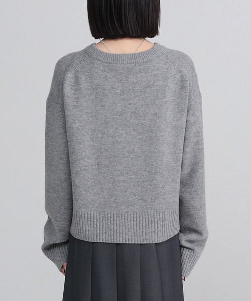 Demi-Luxe BEAMS（デミルクス ビームス）の「【1/1値下げ】7ゲージ ウール クルーネック プルオーバー［手洗い可］（ニット/セーター・レディース・グレー/ネイビー/ピンク・ONE SIZE）」の19枚目の写真