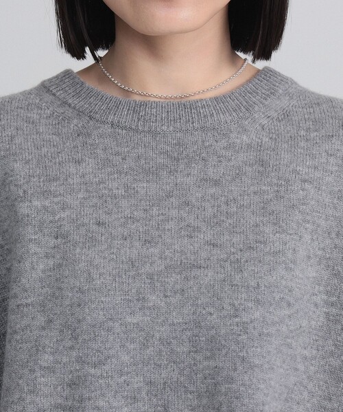 Demi-Luxe BEAMS（デミルクス ビームス）の「【1/1値下げ】7ゲージ ウール クルーネック プルオーバー［手洗い可］（ニット/セーター・レディース・グレー/ネイビー/ピンク・ONE SIZE）」の18枚目の写真