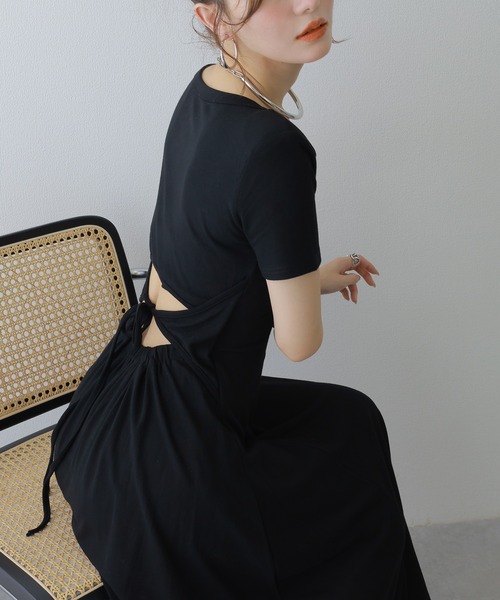 ワンピース louren back cross lace dress louren back cross lace dress - メルカリ