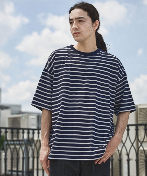 新品未使用タグ付今季niko and ... てぃらさんTシャツブルー niko and… tシャツ バック布帛CITYフォトTシャツ レディース