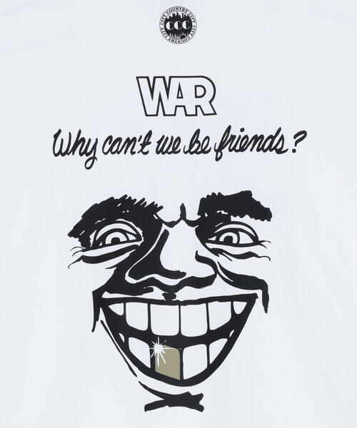 CITY COUNTRY CITY(シティーカントリーシティー)の「CITY COUNTRY CITY /シティーカントリーシティー /WHY CAN‘T WE BE FRIENDS? 001(Tシャツ/カットソー・メンズ・ブラック/ホワイト・M/L/XL)」の19枚目の写真