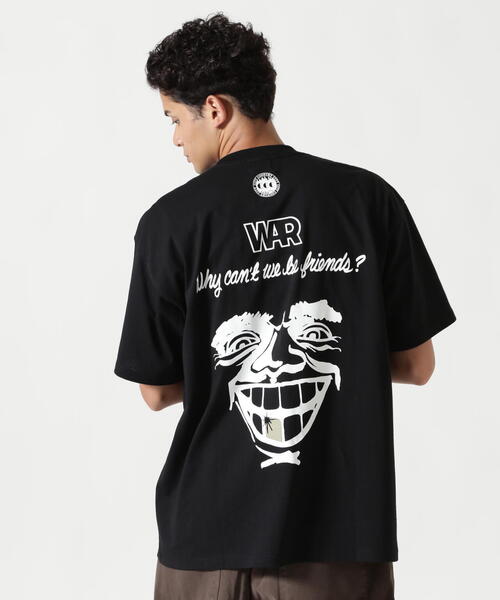 CITY COUNTRY CITY(シティーカントリーシティー)の「CITY COUNTRY CITY /シティーカントリーシティー /WHY CAN‘T WE BE FRIENDS? 001(Tシャツ/カットソー・メンズ・ブラック/ホワイト・M/L/XL)」の2枚目の写真