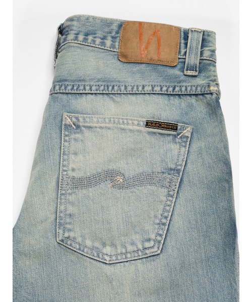 Nudie Jeans（ヌーディージーンズ）の「Nudie Jeans/ヌーディージーンズ Slim Jim / クラシックスリムフィットジーンズ / Summer Dirt / レングス30（デニムパンツ・メンズ・ライトブルー・28inch/29inch/30inch/31inch/32inch/33inch/34inch）」の8枚目の写真