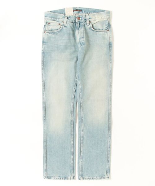 Nudie Jeans（ヌーディージーンズ）の「Nudie Jeans/ヌーディージーンズ Slim Jim / クラシックスリムフィットジーンズ / Summer Dirt / レングス30（デニムパンツ・メンズ・ライトブルー・28inch/29inch/30inch/31inch/32inch/33inch/34inch）」の9枚目の写真