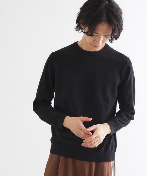 tk.TAKEO KIKUCHI(ティーケータケオキクチ)の「ハイゲージコンパクトニットクルー(ニット/セーター・メンズ・ワインレッド/ライトグレー/ブラック・02/01/03)」の13枚目の写真