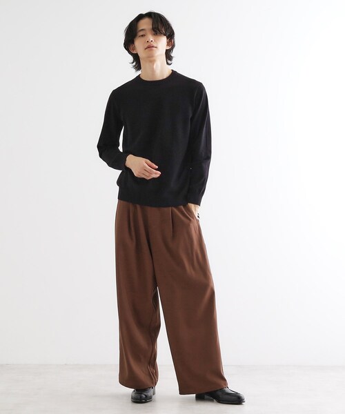 tk.TAKEO KIKUCHI(ティーケータケオキクチ)の「ハイゲージコンパクトニットクルー(ニット/セーター・メンズ・ワインレッド/ライトグレー/ブラック・02/01/03)」の15枚目の写真