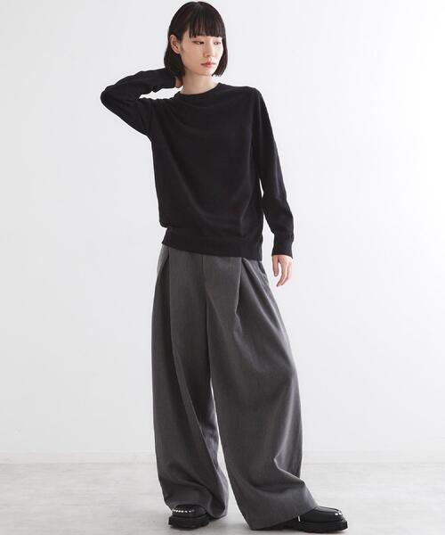 tk.TAKEO KIKUCHI(ティーケータケオキクチ)の「ハイゲージコンパクトニットクルー(ニット/セーター・メンズ・ワインレッド/ライトグレー/ブラック・02/01/03)」の17枚目の写真