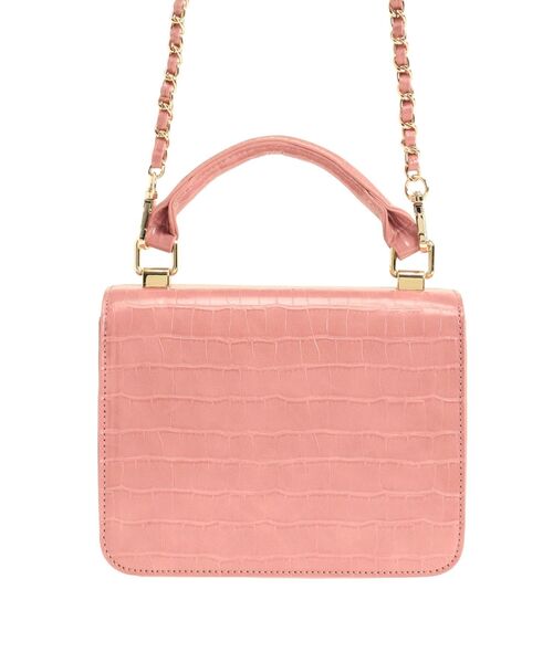 MERCURYDUO（マーキュリーデュオ）の「クロコチェーンミニバッグ（ハンドバッグ・レディース・ブラック/ピンク・FREE）」の16枚目の写真
