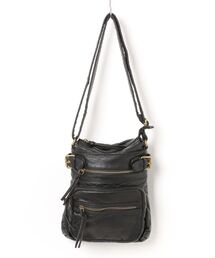 シボレザー ショルダーバッグ レトロテイスト