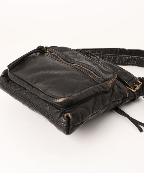 WESTSEA（ウエストシー）の「シボレザー ショルダーバッグ レトロテイスト（ショルダーバッグ・メンズ・ブラック系その他/ブラック・FREE）」の4枚目の写真