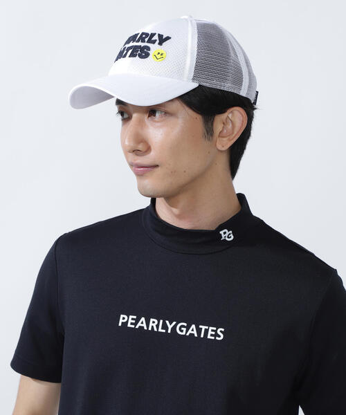 PEARLY GATES(パーリーゲイツ)の「【PEARLY GATES】ALLメッシュBASICキャップ (UNISEX)(キャップ・レディース・ネイビー/グリーン系その他/ホワイト/ピンク・FREE)」の1枚目の写真