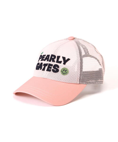 PEARLY GATES(パーリーゲイツ)の「【PEARLY GATES】ALLメッシュBASICキャップ (UNISEX)(キャップ・レディース・ネイビー/グリーン系その他/ホワイト/ピンク・FREE)」の2枚目の写真