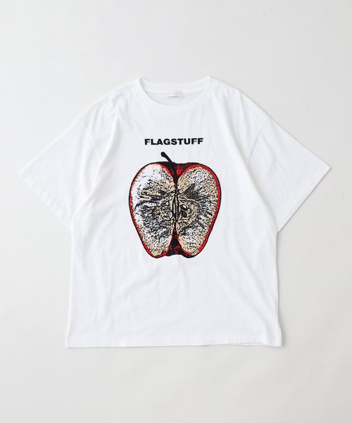 F-LAGSTUF-F(フラグスタフ)の「F-LAGSTUF-F/フラグスタフRINGO Tシャツ(Tシャツ/カットソー・メンズ・ホワイト/ブラック・MEDIUM/LARGE/X-LARGE)」の1枚目の写真