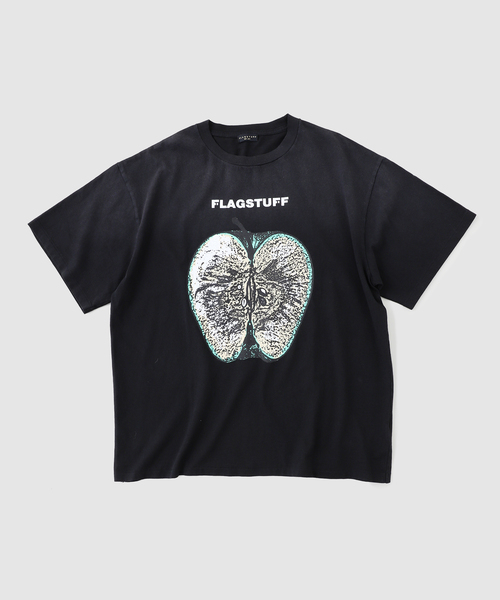 F-LAGSTUF-F(フラグスタフ)の「F-LAGSTUF-F/フラグスタフRINGO Tシャツ(Tシャツ/カットソー・メンズ・ホワイト/ブラック・MEDIUM/LARGE/X-LARGE)」の2枚目の写真