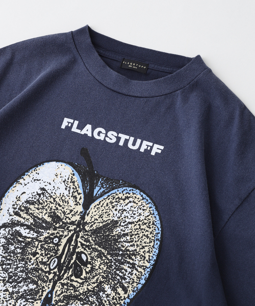 F-LAGSTUF-F(フラグスタフ)の「F-LAGSTUF-F/フラグスタフRINGO Tシャツ(Tシャツ/カットソー・メンズ・ホワイト/ブラック・MEDIUM/LARGE/X-LARGE)」の5枚目の写真
