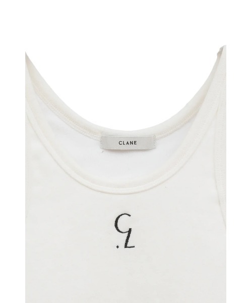 CLANE（クラネ）の「CLANE/クラネ/LOGO SLIM TANK TOPS（タンクトップ