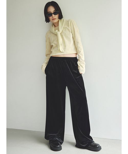 短丈モールUネックプルオーバー（その他トップス）｜MIESROHE