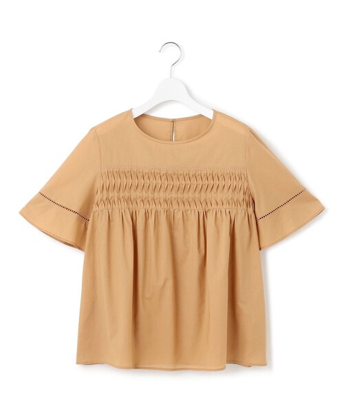 23区（ニジュウサンク）の「【WEB&一部店舗限定】コットンローン ピンタック フレア ブラウス（シャツ/ブラウス・レディース・ブラック系/黄土色系/ネイビー系/スカイブルー系・40/38）」の19枚目の写真