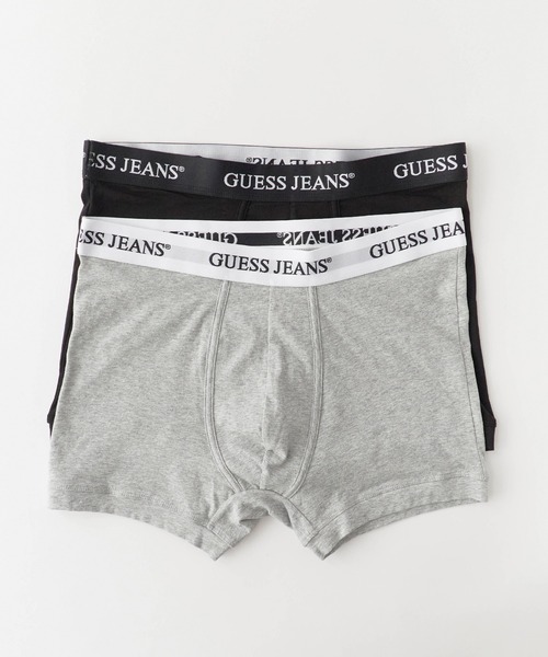 GUESS JEANS(ゲスジーンズ)の「GUESS JEANS/ゲスジーンズ GJ 2 PACK BOXER BRIEF ボクサーパンツ 2P(ボクサーパンツ・メンズ・ブラック系1/ブラック系/ブラック/ホワイト/ブラック系2・L/M/S)」の3枚目の写真