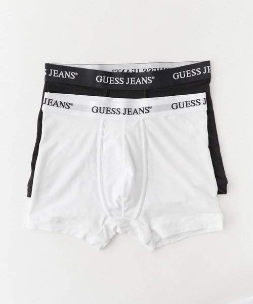 GUESS JEANS(ゲスジーンズ)の「GUESS JEANS/ゲスジーンズ GJ 2 PACK BOXER BRIEF ボクサーパンツ 2P(ボクサーパンツ・メンズ・ブラック系1/ブラック系/ブラック/ホワイト/ブラック系2・L/M/S)」の5枚目の写真