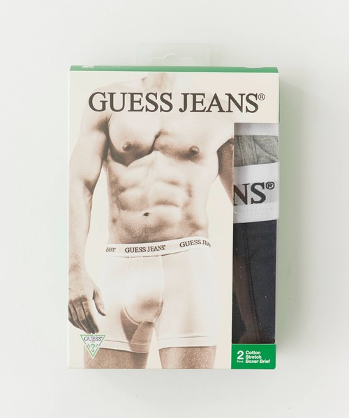 GUESS JEANS(ゲスジーンズ)の「GUESS JEANS/ゲスジーンズ GJ 2 PACK BOXER BRIEF ボクサーパンツ 2P(ボクサーパンツ・メンズ・ブラック系1/ブラック系/ブラック/ホワイト/ブラック系2・L/M/S)」の12枚目の写真
