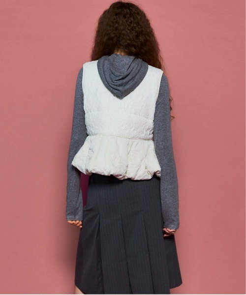 MAISON SPECIAL（メゾンスペシャル）の「Embroidery Peplum Vest/エンブロイダリーペプラムベスト（ベスト・レディース・マルチ/ホワイト/ブラック・FREE）」の17枚目の写真