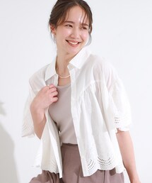 Cutie Blonde | コーデの主役になる スカラップレースブラウス(シャツ/ブラウス)