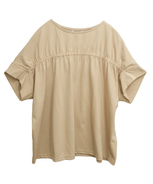 libelle more（リベル モア）の「ギャザー切替Tシャツ/プルオーバー（Tシャツ/カットソー・レディース・キナリ/ブラック/ベージュ/オフホワイト・M/L）」の13枚目の写真