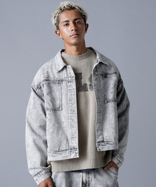 DANKE SCHON（ダンケシェーン）の「DankeSchon/ダンケシェーン/12OZ CHEMICAL DENIM JACKET（デニムジャケット・メンズ・ブラック/グレー・S/M/L）」の22枚目の写真