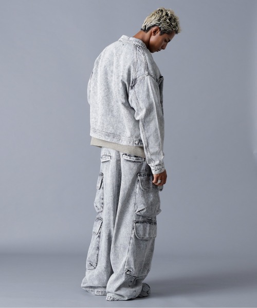 DANKE SCHON（ダンケシェーン）の「DankeSchon/ダンケシェーン/12OZ CHEMICAL DENIM JACKET（デニムジャケット・メンズ・ブラック/グレー・S/M/L）」の5枚目の写真