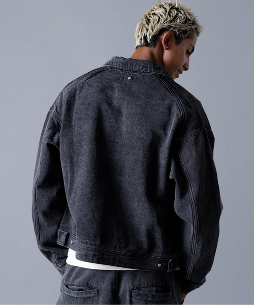 DANKE SCHON（ダンケシェーン）の「DankeSchon/ダンケシェーン/12OZ CHEMICAL DENIM JACKET（デニムジャケット・メンズ・ブラック/グレー・S/M/L）」の15枚目の写真