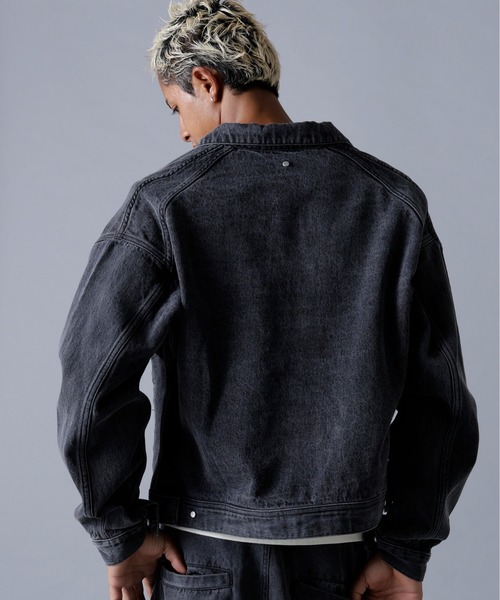 DANKE SCHON（ダンケシェーン）の「DankeSchon/ダンケシェーン/12OZ CHEMICAL DENIM JACKET（デニムジャケット・メンズ・ブラック/グレー・S/M/L）」の16枚目の写真