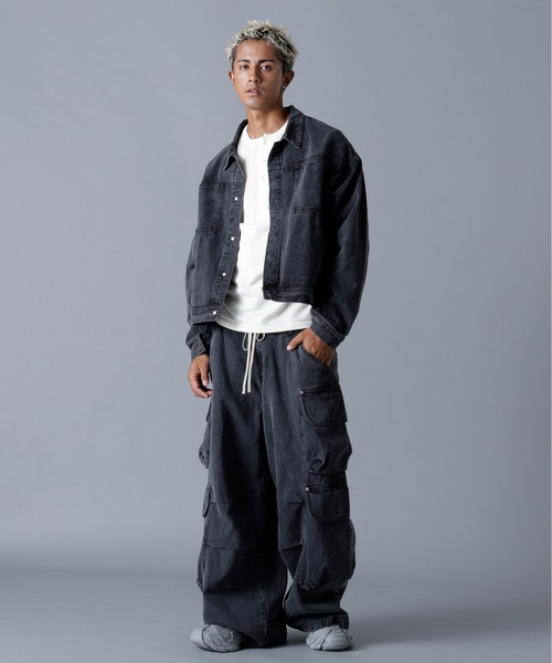 DANKE SCHON（ダンケシェーン）の「DankeSchon/ダンケシェーン/12OZ CHEMICAL DENIM JACKET（デニムジャケット・メンズ・ブラック/グレー・S/M/L）」の17枚目の写真