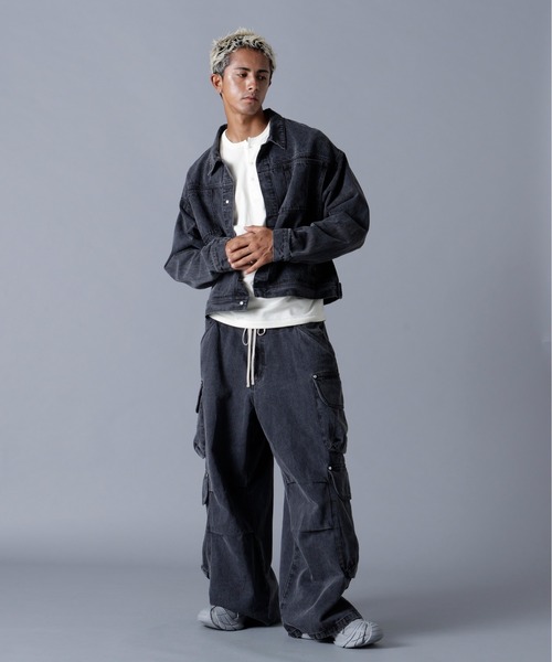 DANKE SCHON（ダンケシェーン）の「DankeSchon/ダンケシェーン/12OZ CHEMICAL DENIM JACKET（デニムジャケット・メンズ・ブラック/グレー・S/M/L）」の18枚目の写真